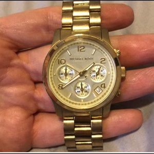 Michael Kors Yellow Goldtone Womens Watch